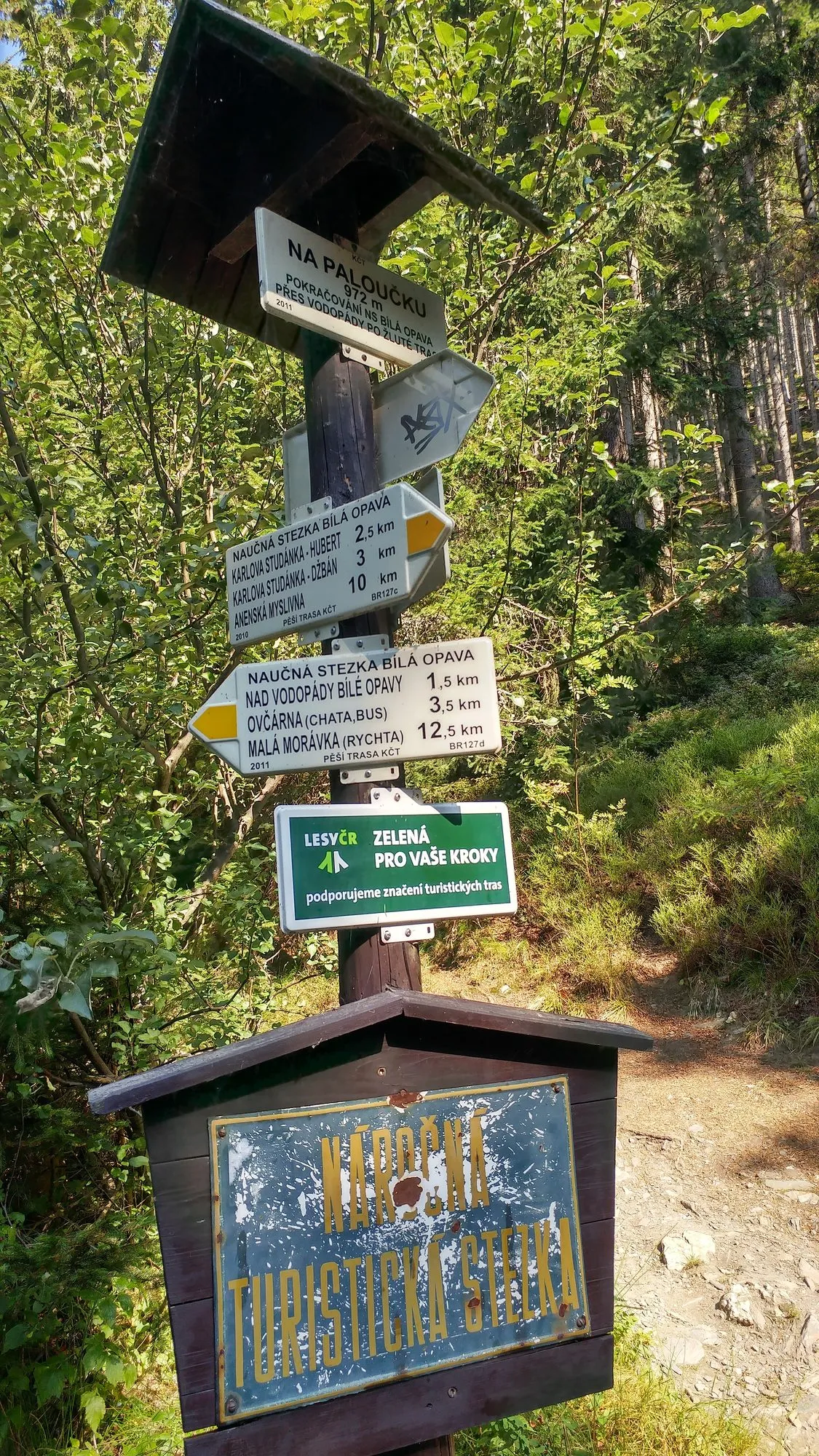 Drogowskazy na rozdrożu Na paloučku