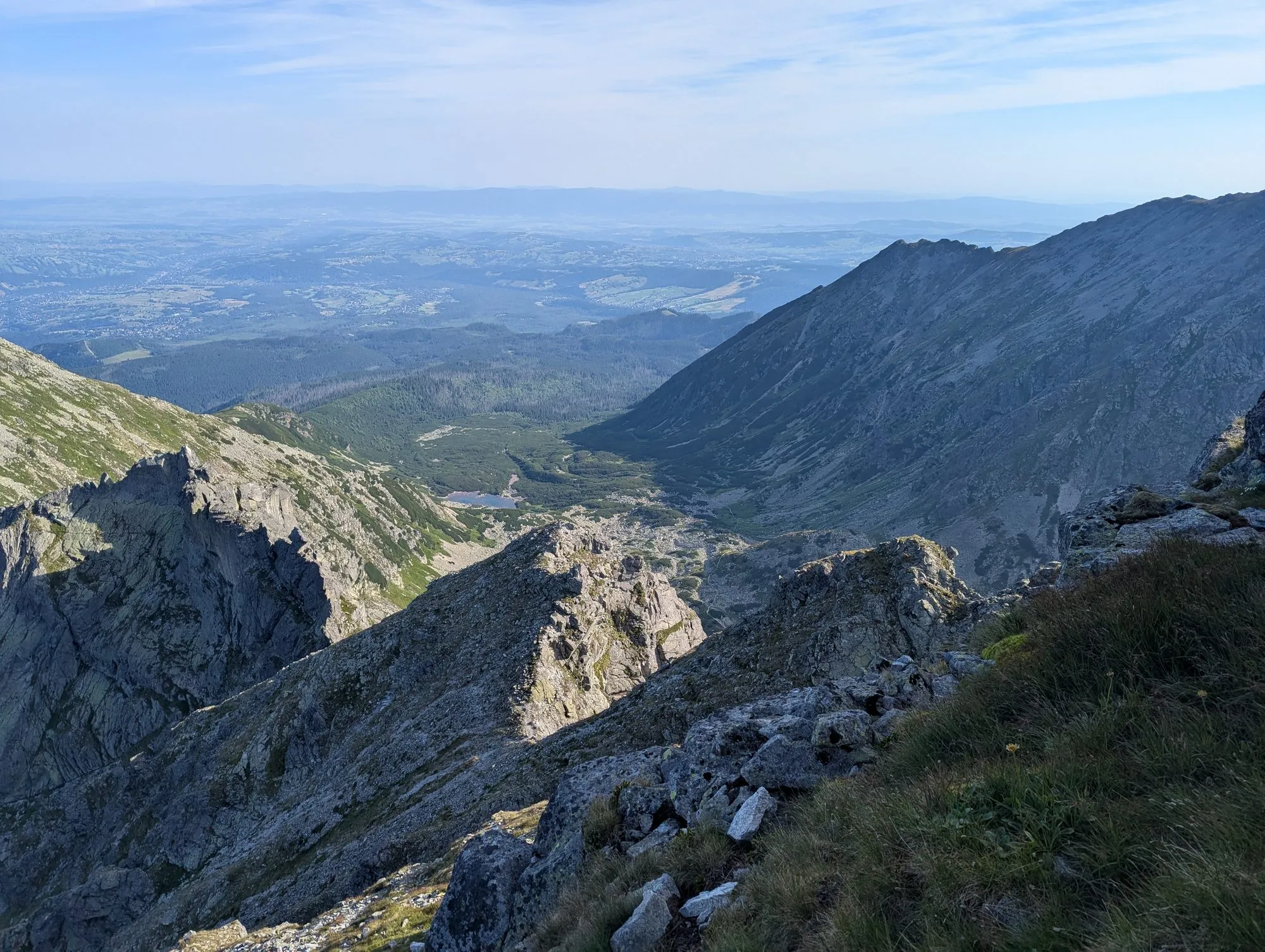 Widok spod Skrajnego Granatu na północ