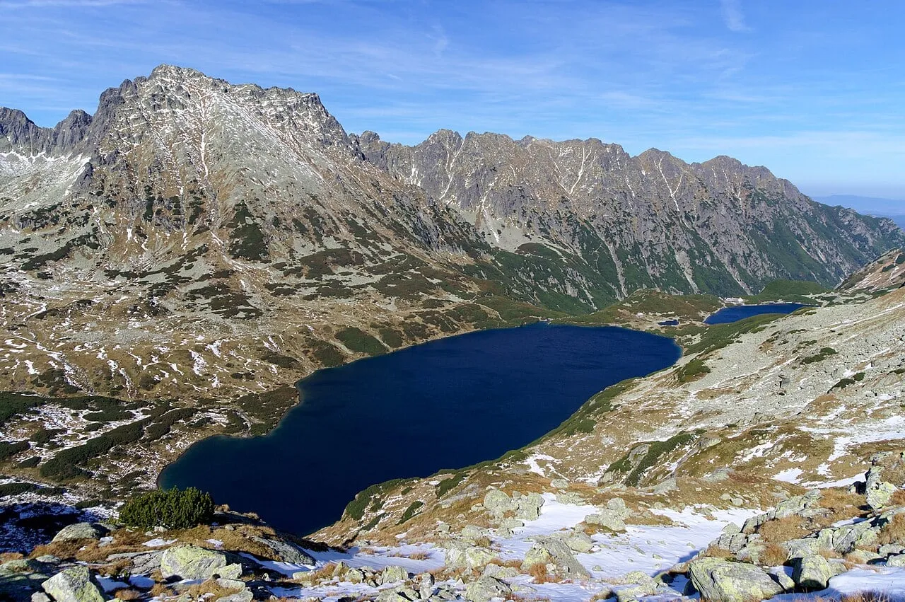 Kozi Wierch nad Wielkim Stawem Polskim, widok ze Szpiglasowej Przełęczy