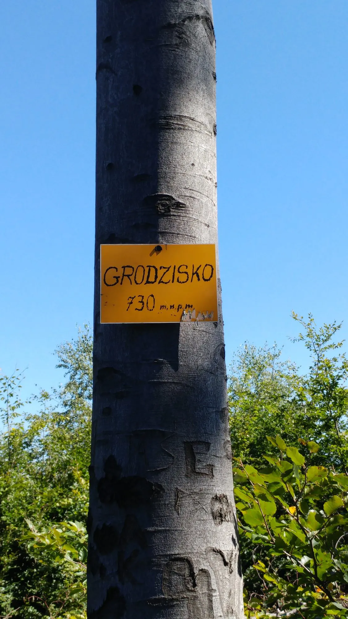 Tabliczka na Grodzisku