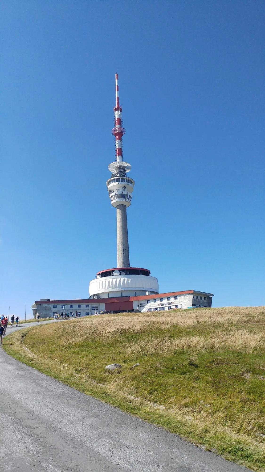 Wieża telewizyjna na Pradziadzie, sierpień 2016